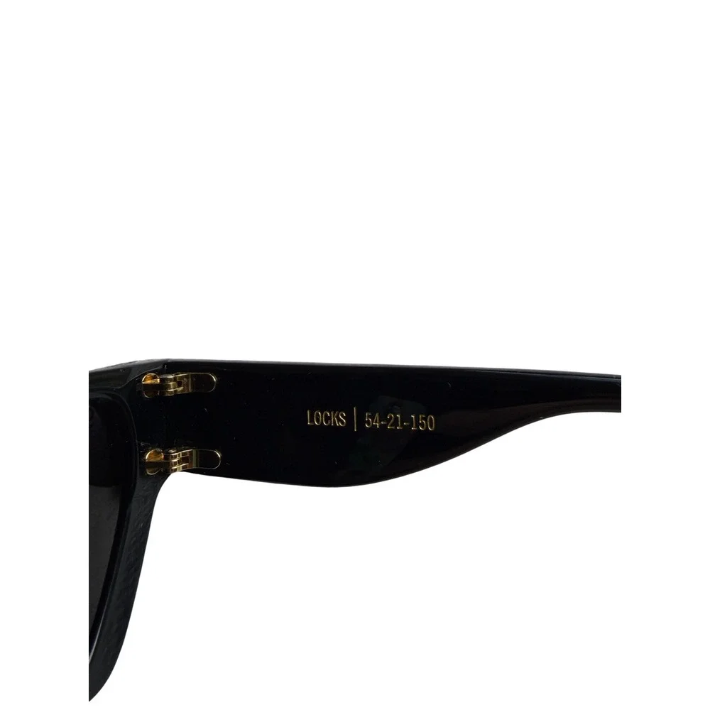 9FIVE Locks Sunglasses Black Gold Acetate Luxury Streetwear 54-21-150